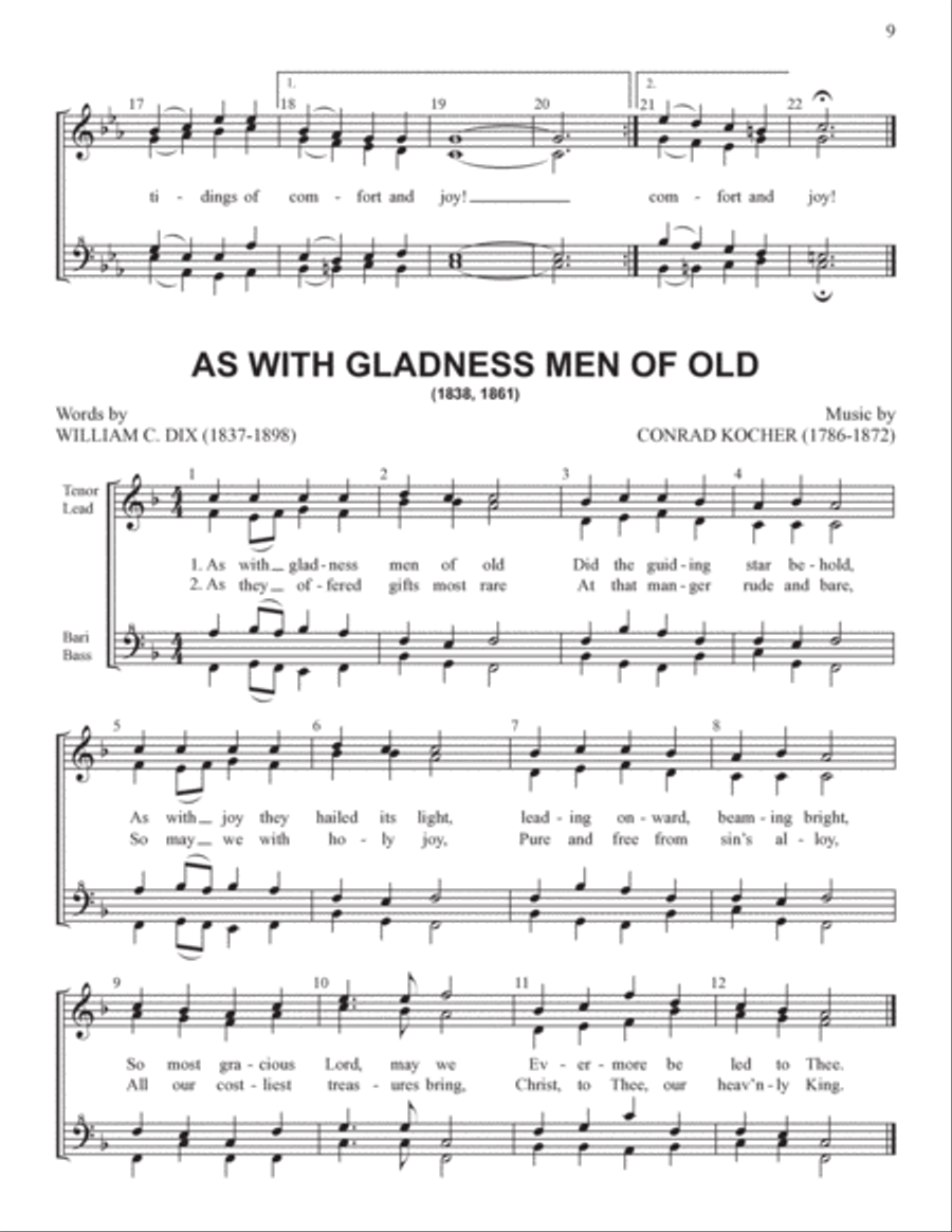 Yuletide Favorites (Volume I) SSAA scores gallery preview page 9