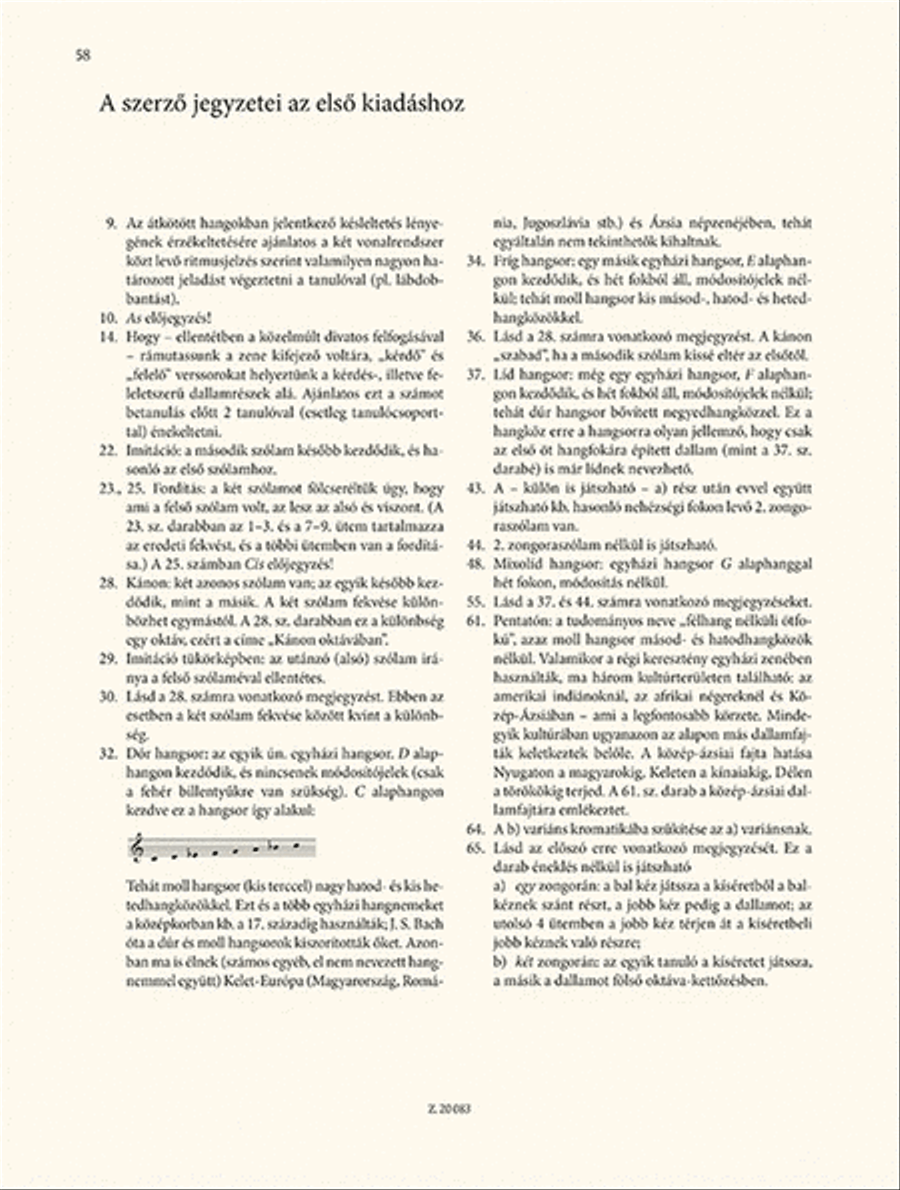 Mikrokosmos for piano Volume 1-2, BB 105 Piano Solo scores gallery preview page 4
