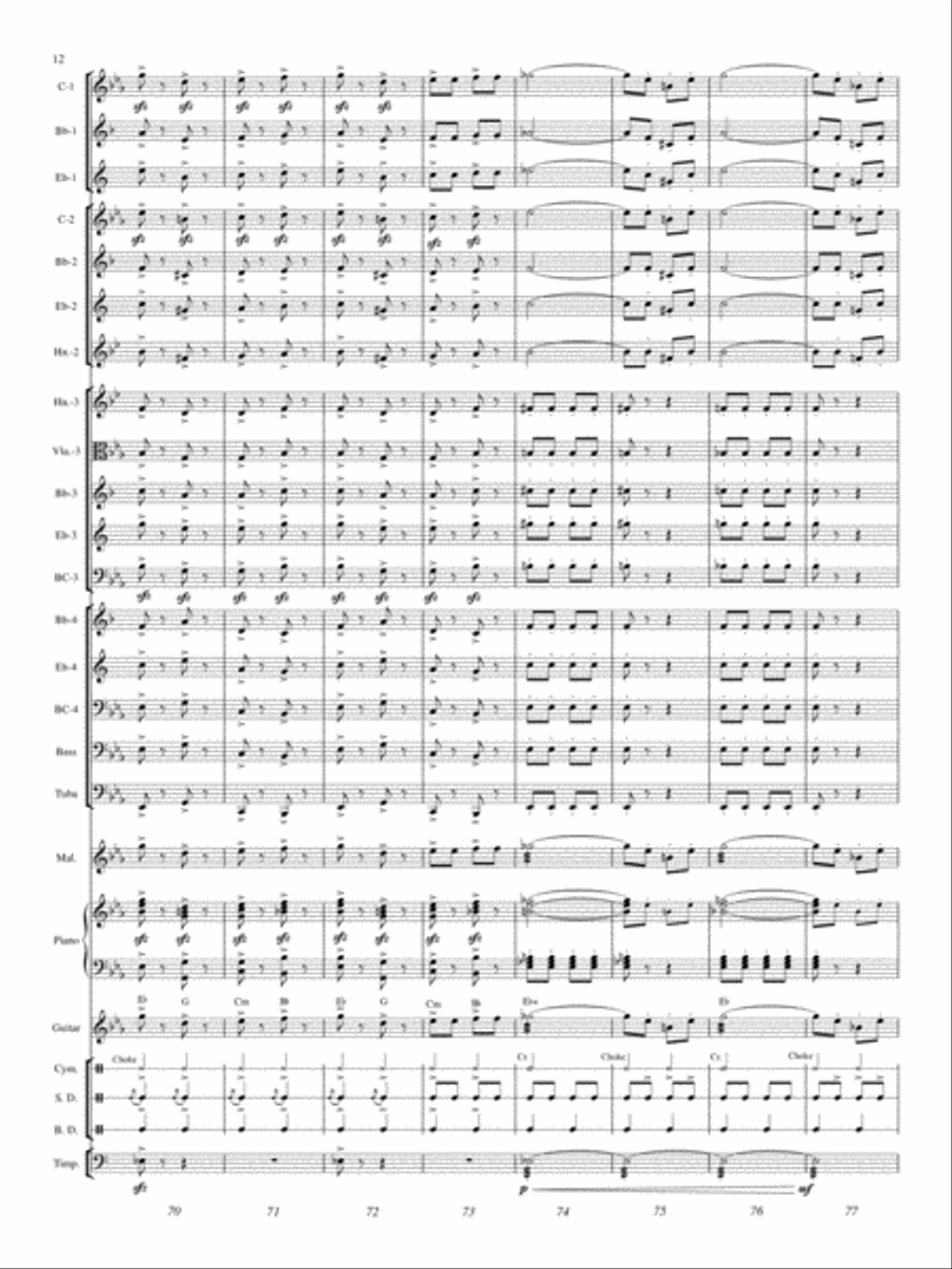 William Tell Overture (Finale) Concert Band scores gallery preview page 11