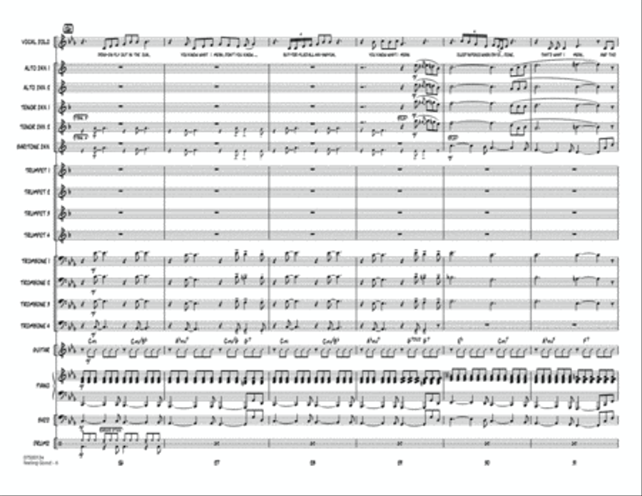 Feeling Good - Full Score Jazz Ensemble scores gallery preview page 6