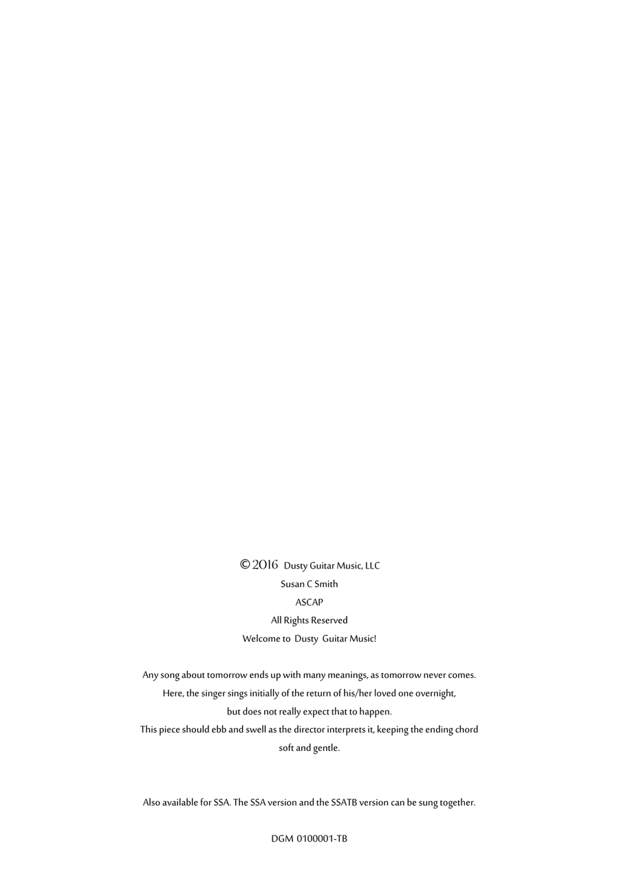 Until the 'Morrow - SSATB Divisi scores gallery preview page 2