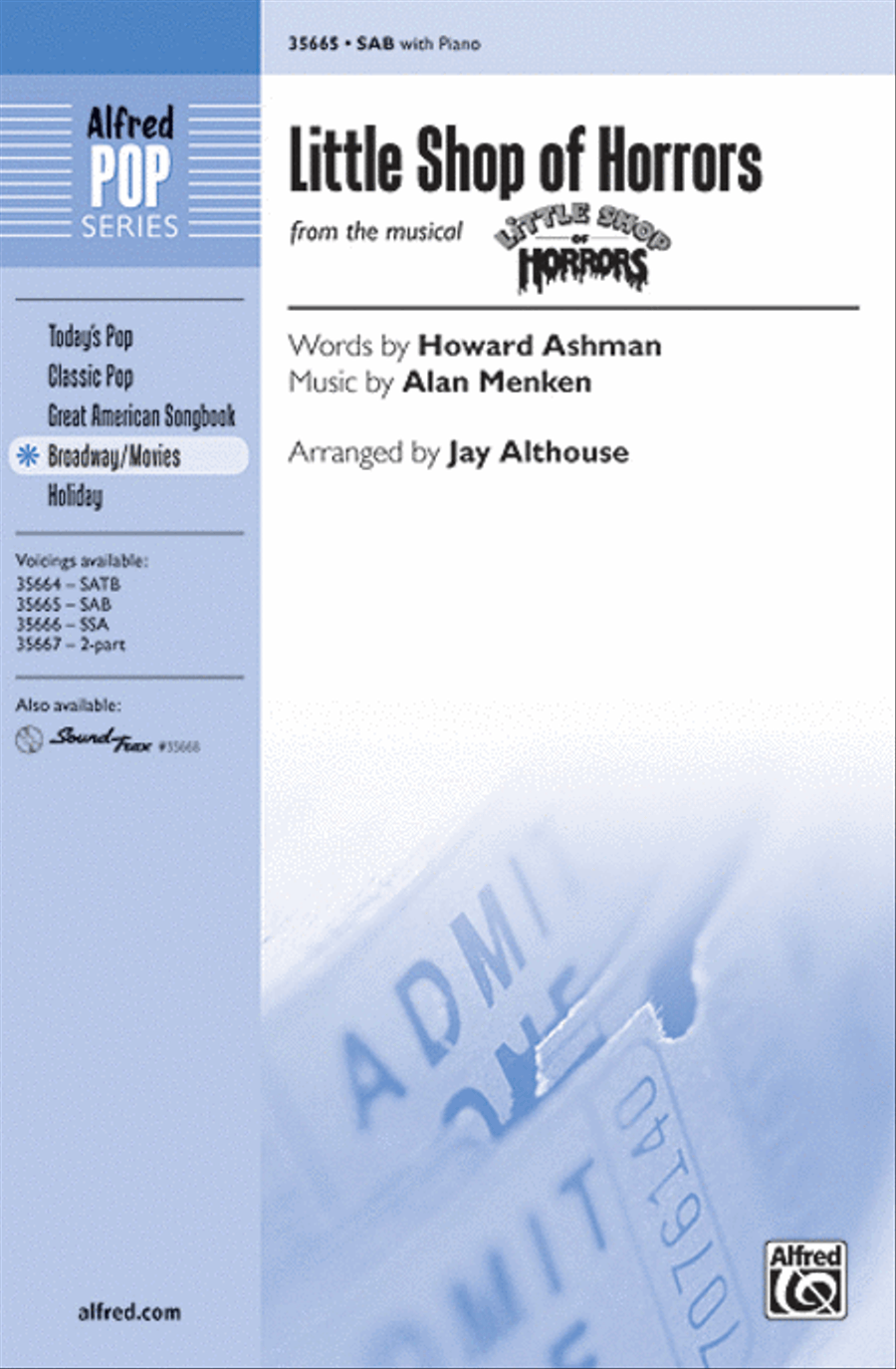 Little Shop of Horrors 3-Part scores gallery preview page 1