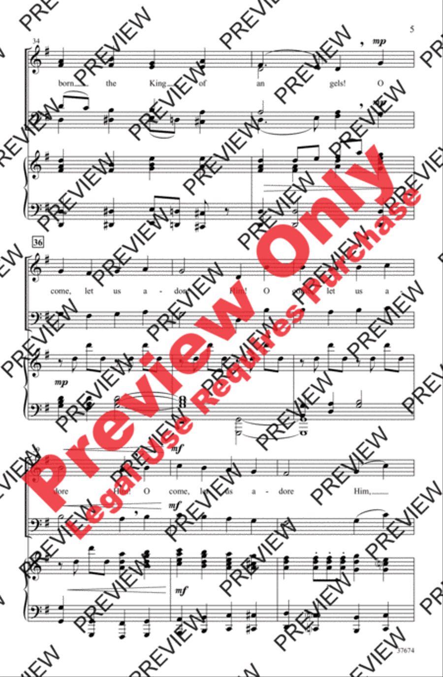 Festival of Carols 4-Part scores gallery preview page 5
