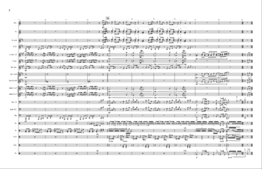 Dance The Night Marching Band scores gallery preview page 2