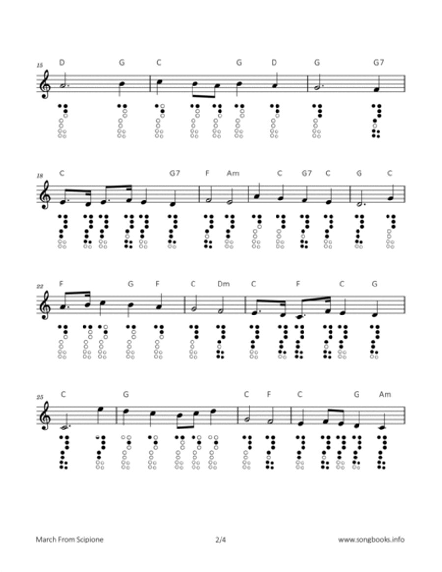 Marsch aus Scipione Chamber Music scores gallery preview page 2