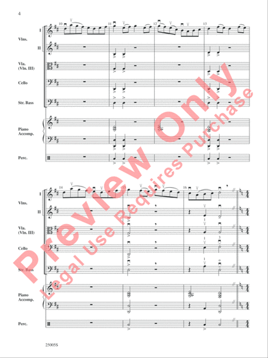 Themes from Harry Potter and the Goblet of Fire String Orchestra scores gallery preview page 5