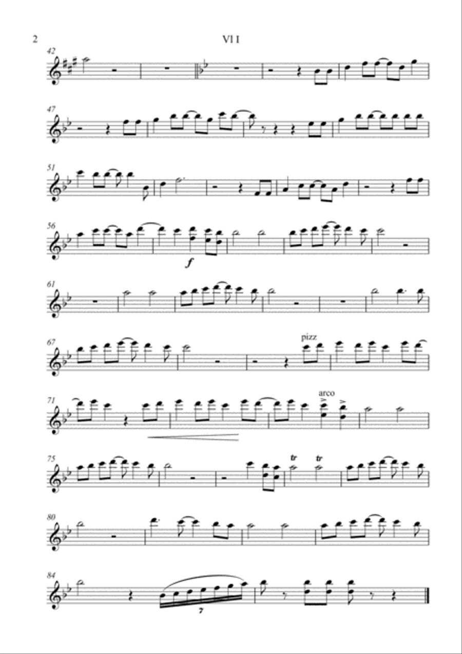 Ring, Ring String Quartet scores gallery preview page 6