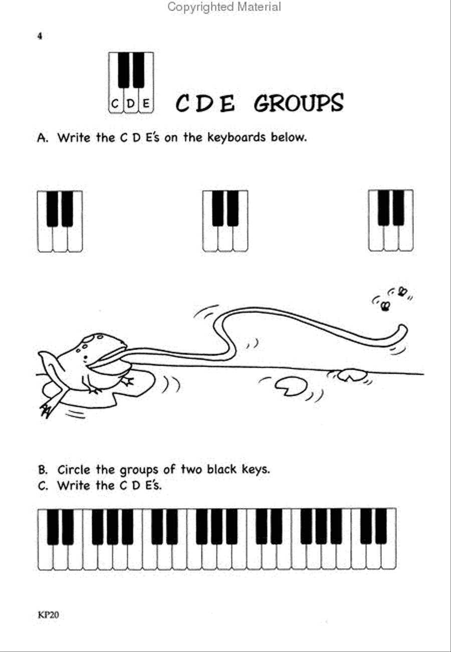 Bastien Theory Boosters: Naming White Keys Piano Method scores gallery preview page 2