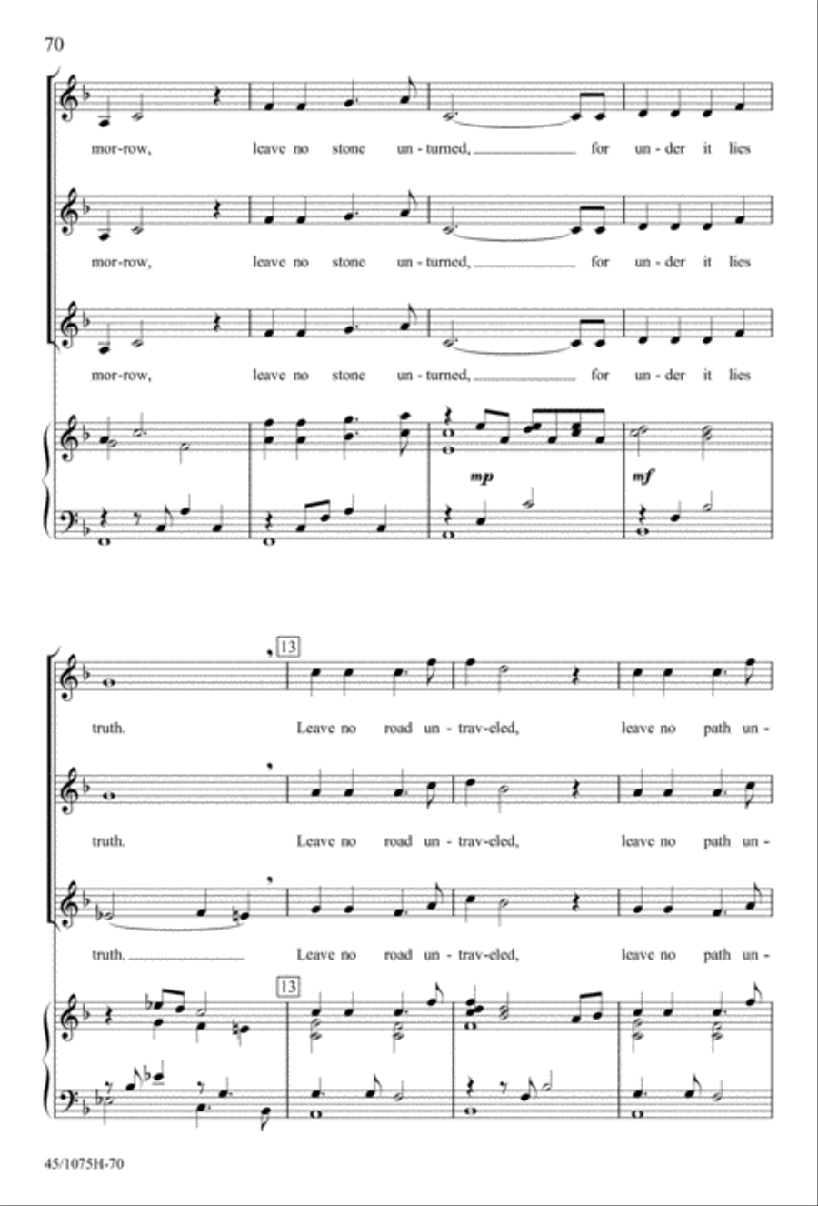 In Concert! for SSA SSA scores gallery preview page 72