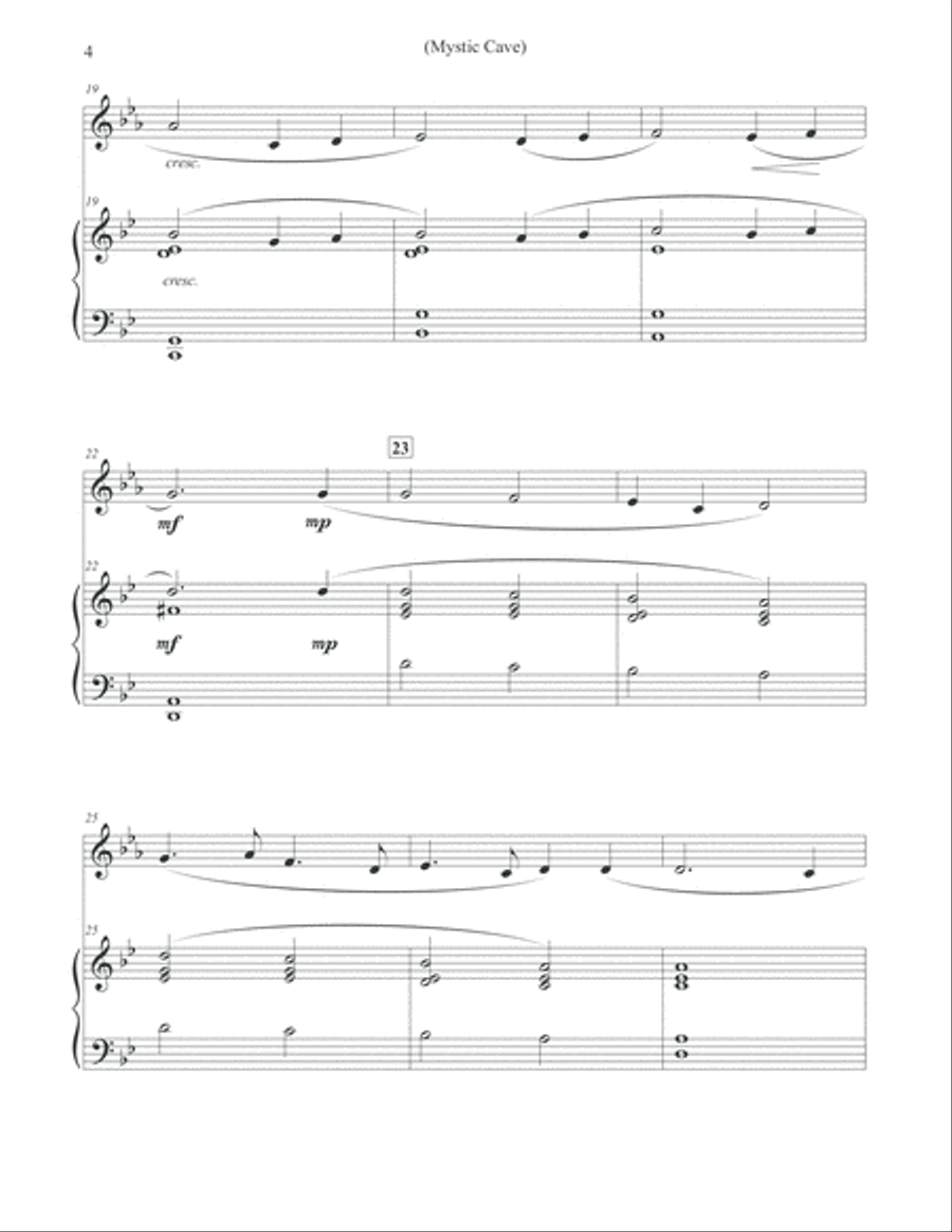 Mystic Cave - Alto Flute & Piano Flute Solo scores gallery preview page 4