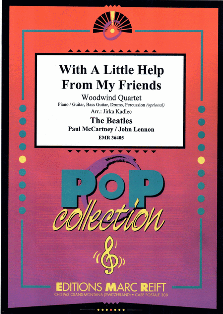 With A Little Help From My Friends Woodwind Quartet scores gallery preview page 1