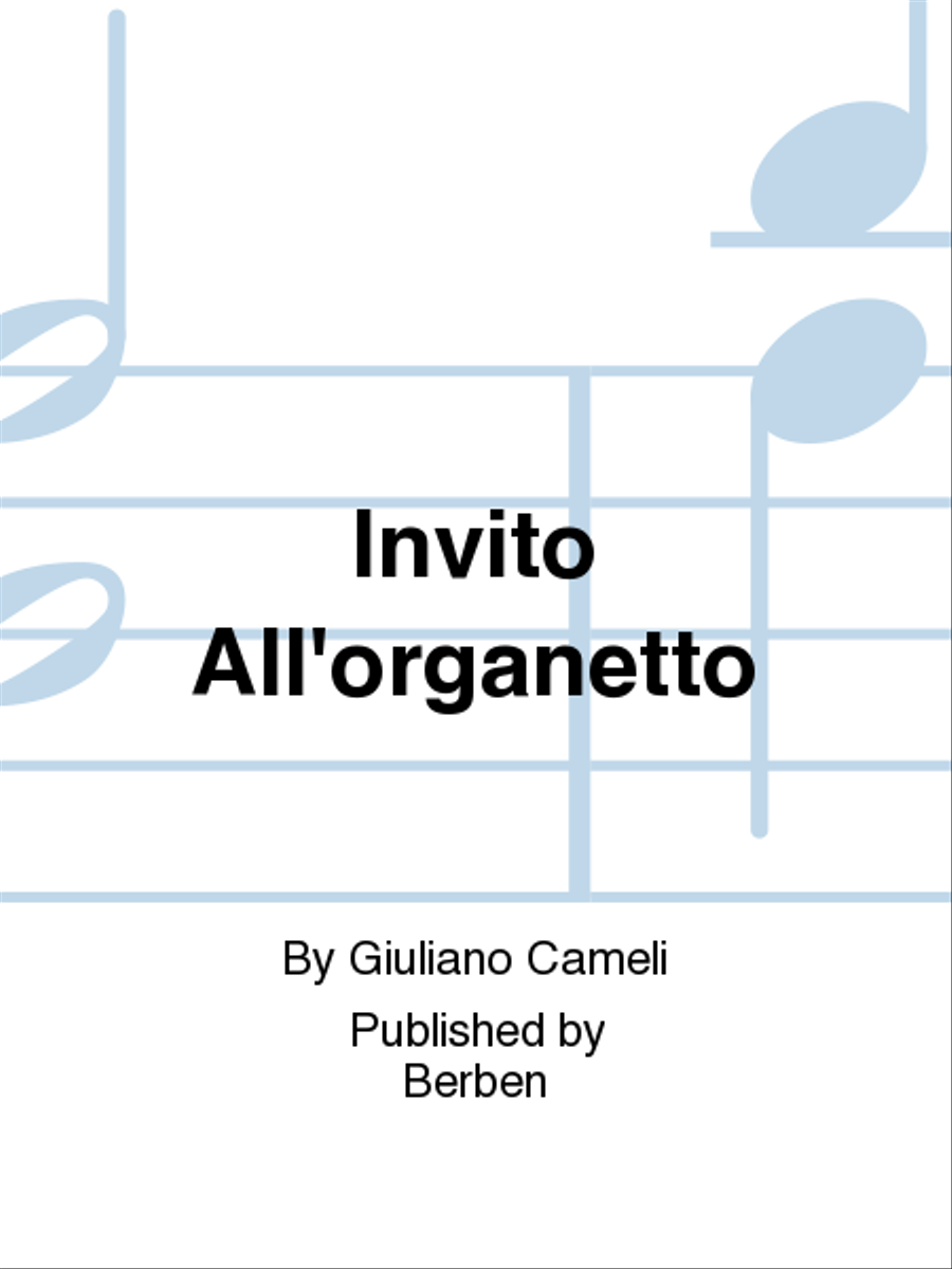 Invito All'Organetto Organ scores gallery preview page 1