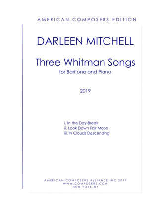 Book cover for [Mitchell] Three Whitman Songs