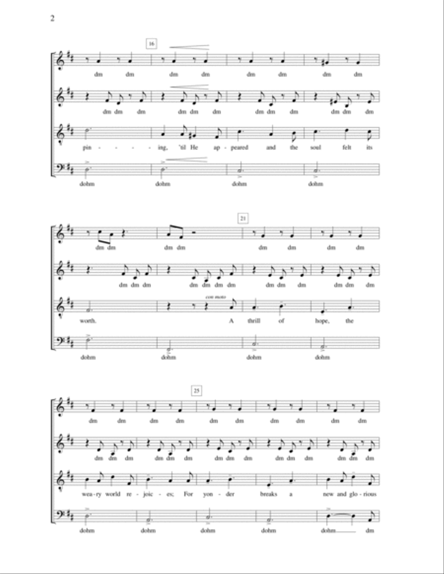 O Holy Night O Holy Night 4-Part scores gallery preview page 2