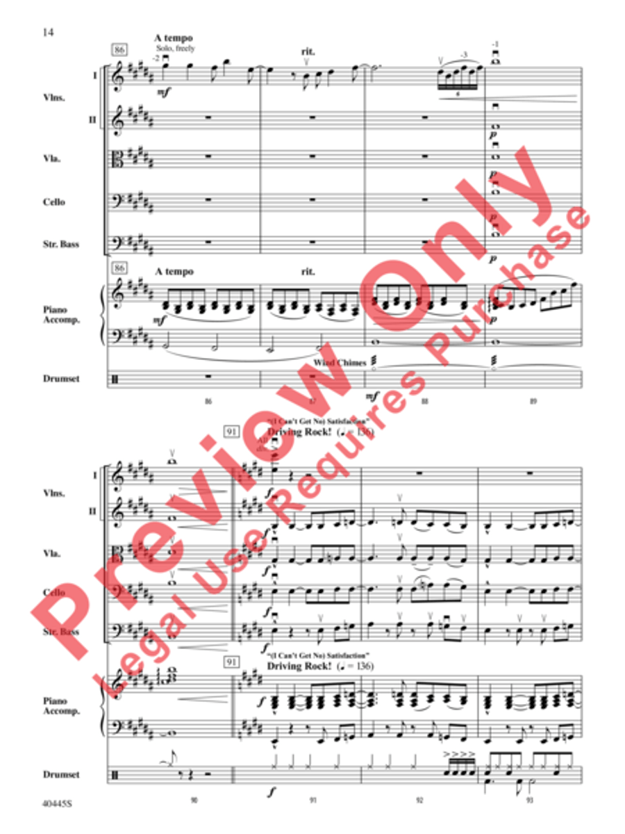 The Rolling Stones on Tour String Orchestra scores gallery preview page 15
