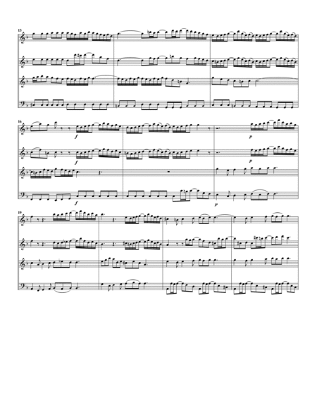 Aria: Jesus, lass dich finden from cantata BWV 154 (arrangement for 4 recorders (AAAB))