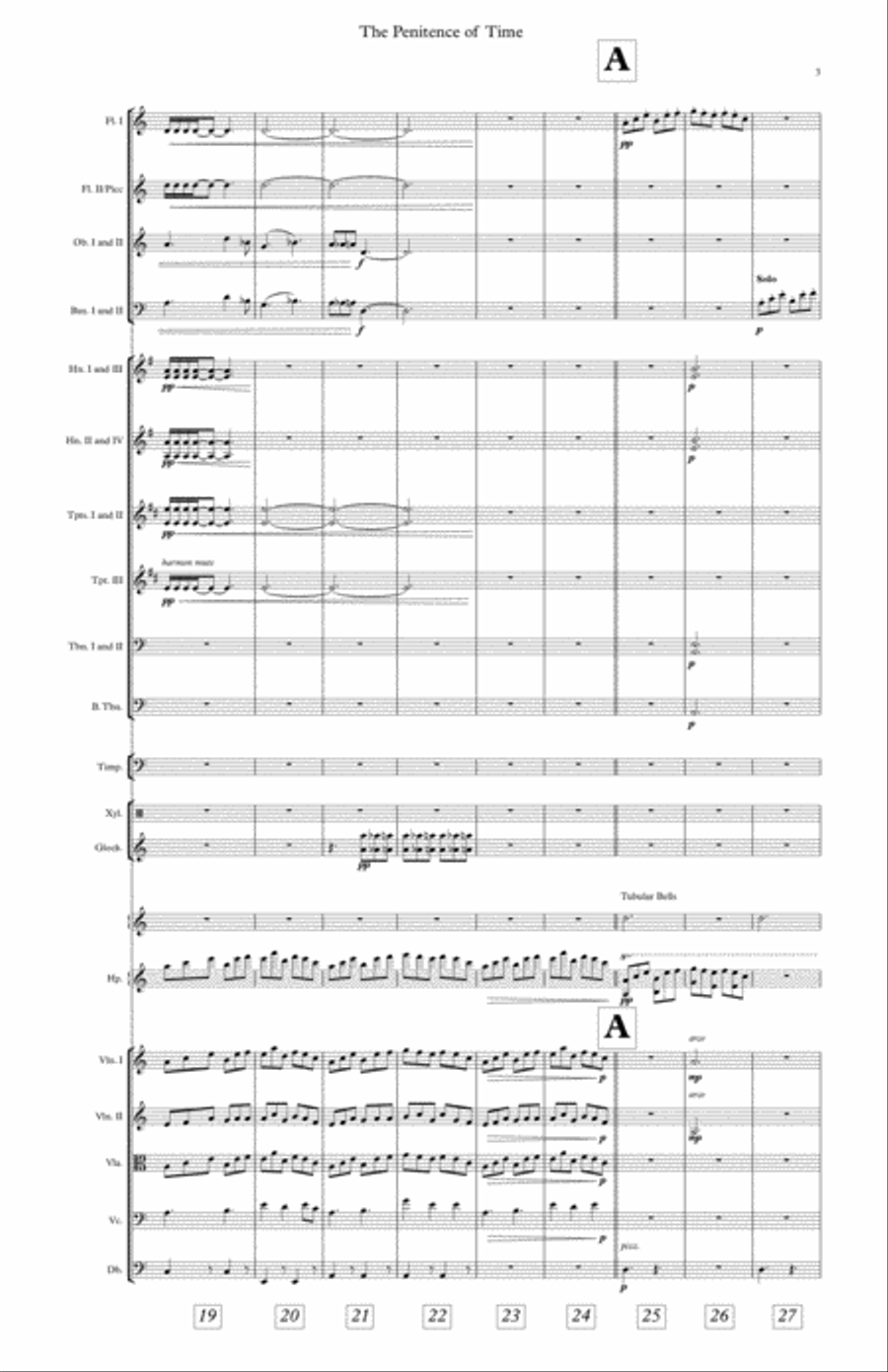 The Penitence of Time Full Orchestra scores gallery preview page 5
