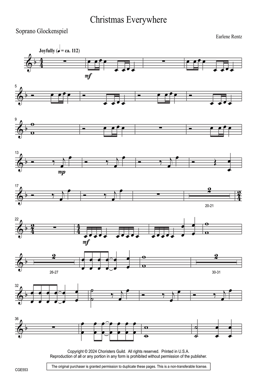 Christmas Everywhere (Two-part) 2-Part scores gallery preview page 2