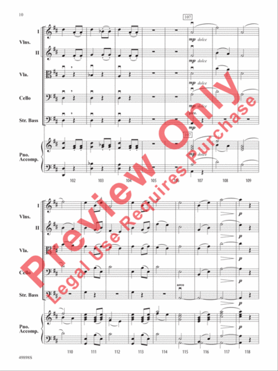 Danse Danse String Orchestra scores gallery preview page 11