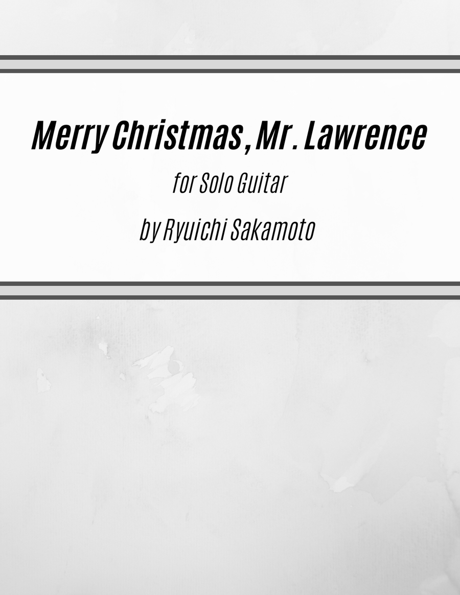 Merry Christmas Mr Lawrence - Somewhere Acoustic Guitar scores gallery preview page 1