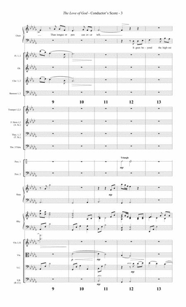 The Love of God - Full Orchestral Score/Parts