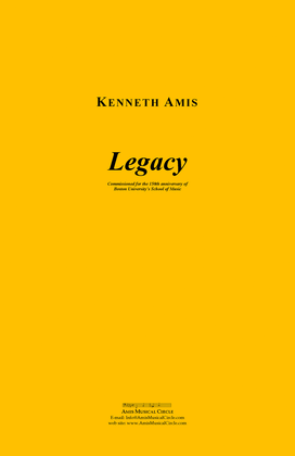 Legacy - CONDUCTOR'S SCORE ONLY
