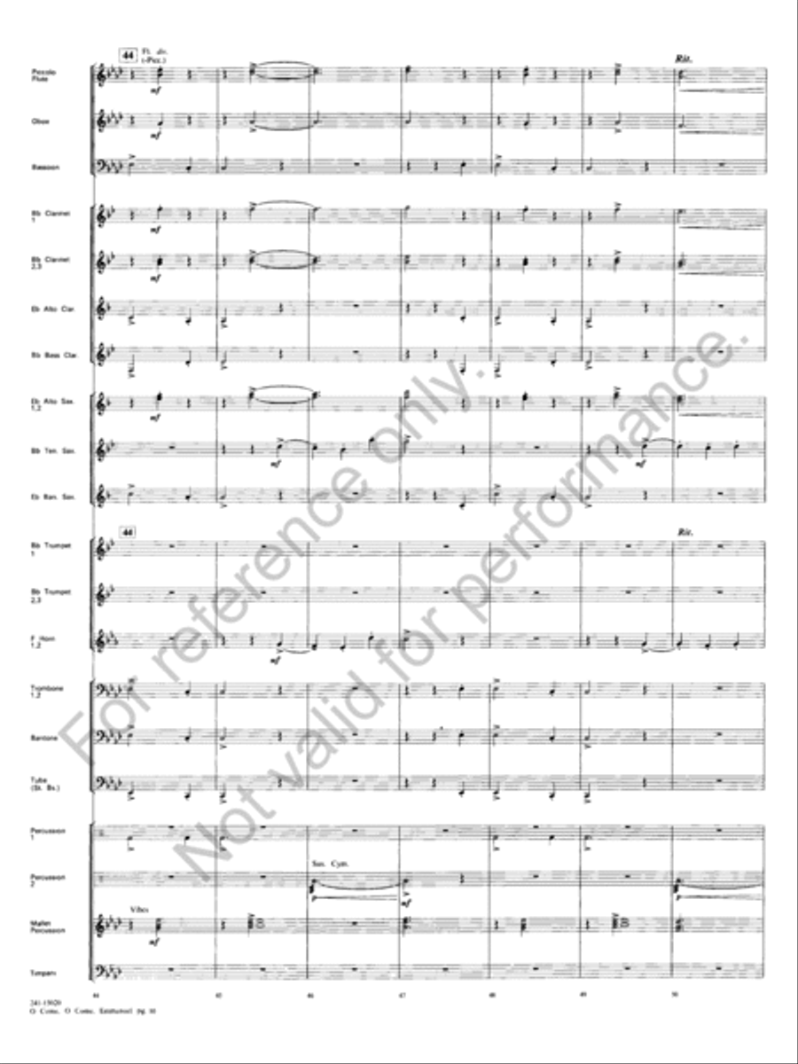 O Come, O Come, Emmanuel Concert Band scores gallery preview page 11