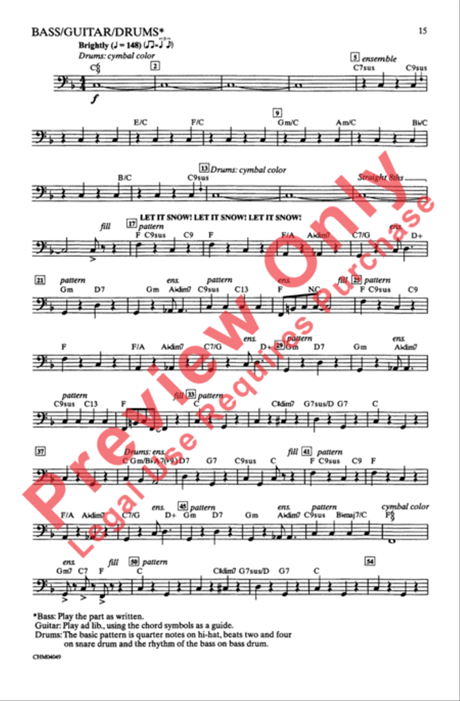 Let It Snow / Winter Wonderland 4-Part scores gallery preview page 15