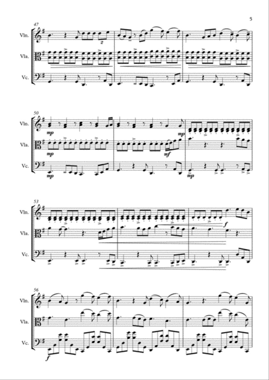 Perfect String Trio scores gallery preview page 6