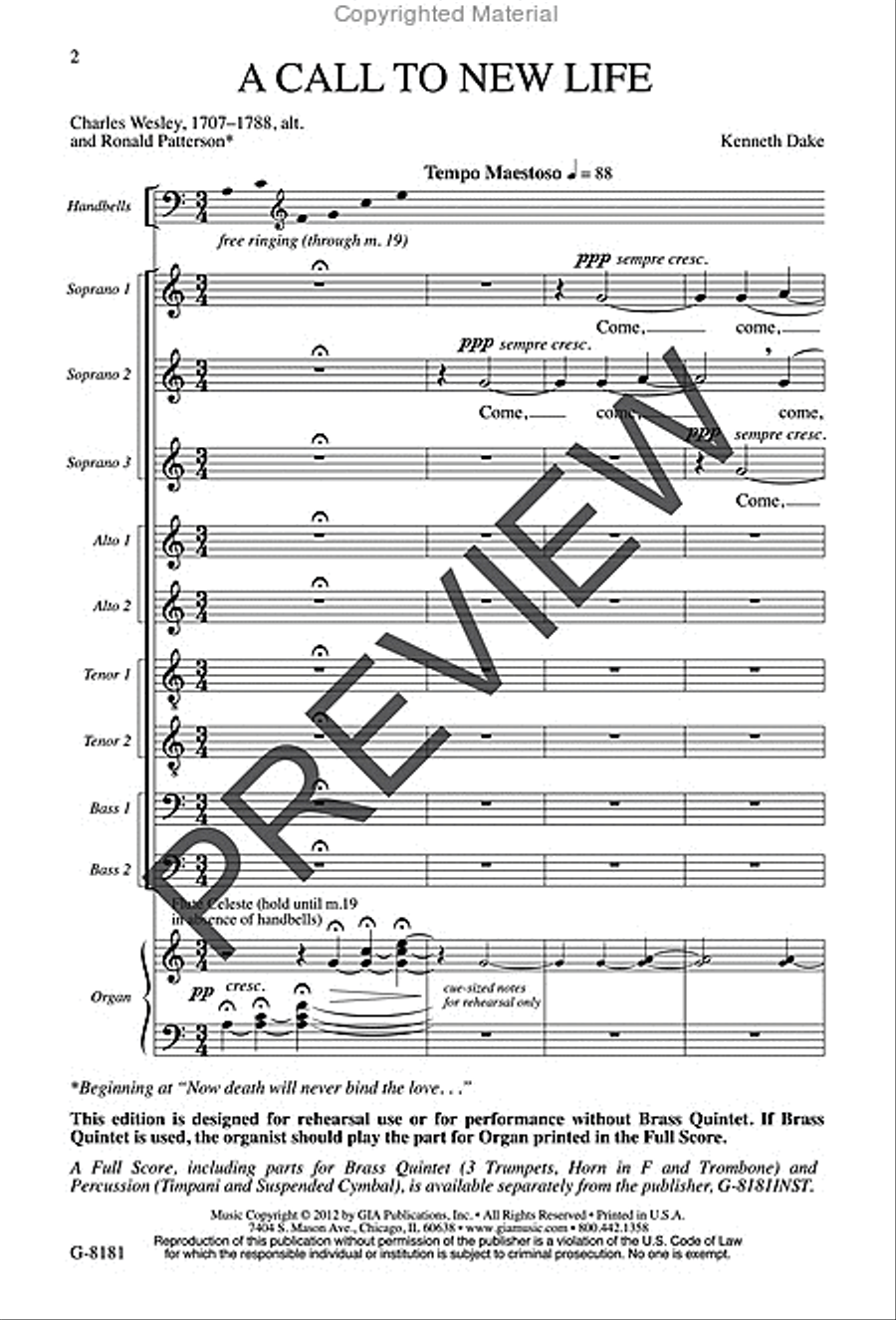 A Call to New Life Choir scores gallery preview page 2