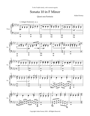 Piano Sonata no. 10 in F Minor