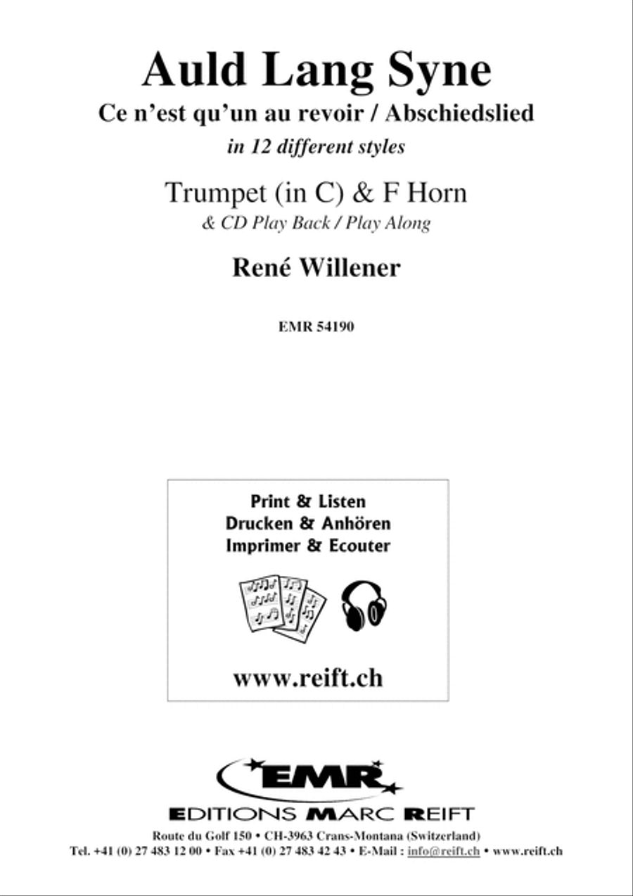 Auld Lang Syne Horn scores gallery preview page 2