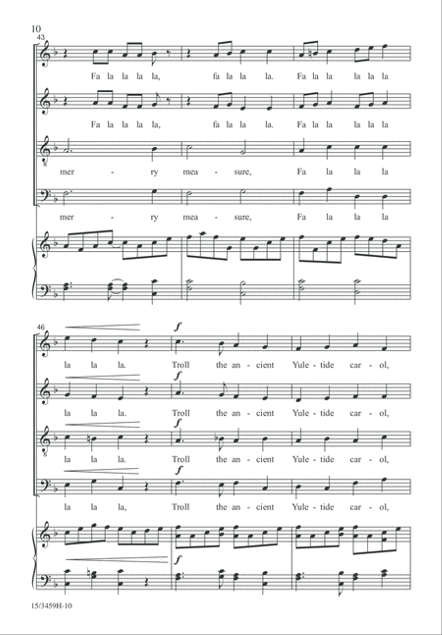 Deck the Hall...In a Minute and a Half 4-Part scores gallery preview page 10