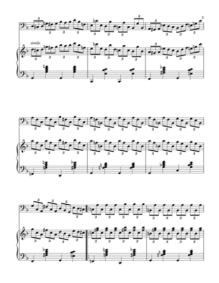 Piano Background for "Little Brown Jug"-Cello and Piano (with Improvisation) image number null