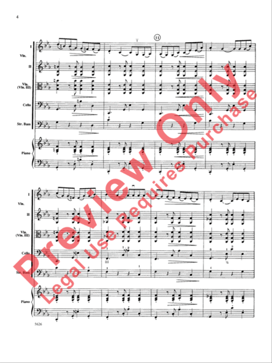 Two South American Tangos String Orchestra scores gallery preview page 5
