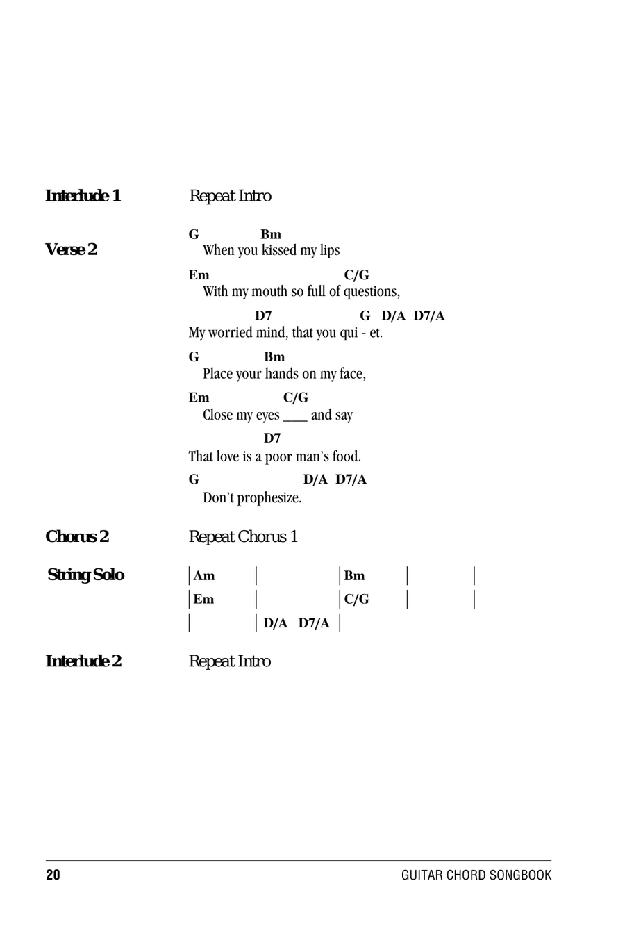 Hold You In My Arms Acoustic Guitar scores gallery preview page 2