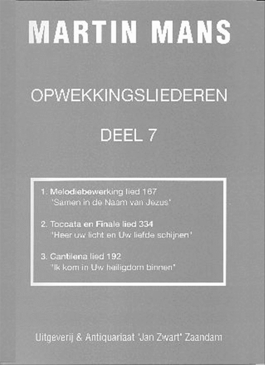 Bundel 07 ( Opwekkingsliederen ) Organ scores gallery preview page 1
