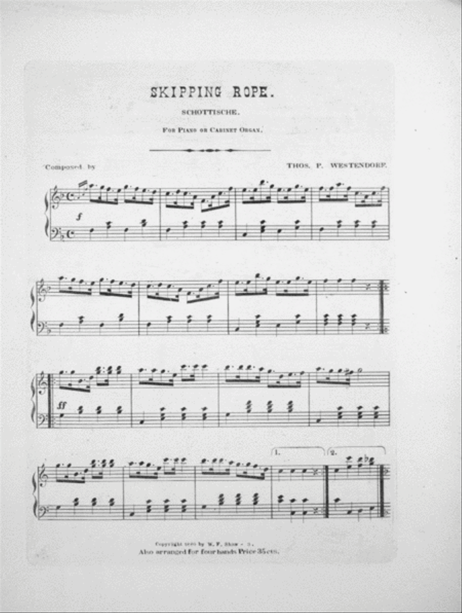 Fun and Frolic. Skipping Rope Schottische Piano Solo scores gallery preview page 2