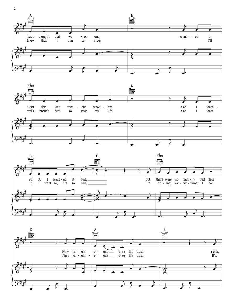 Elastic Heart Acoustic Guitar scores gallery preview page 2