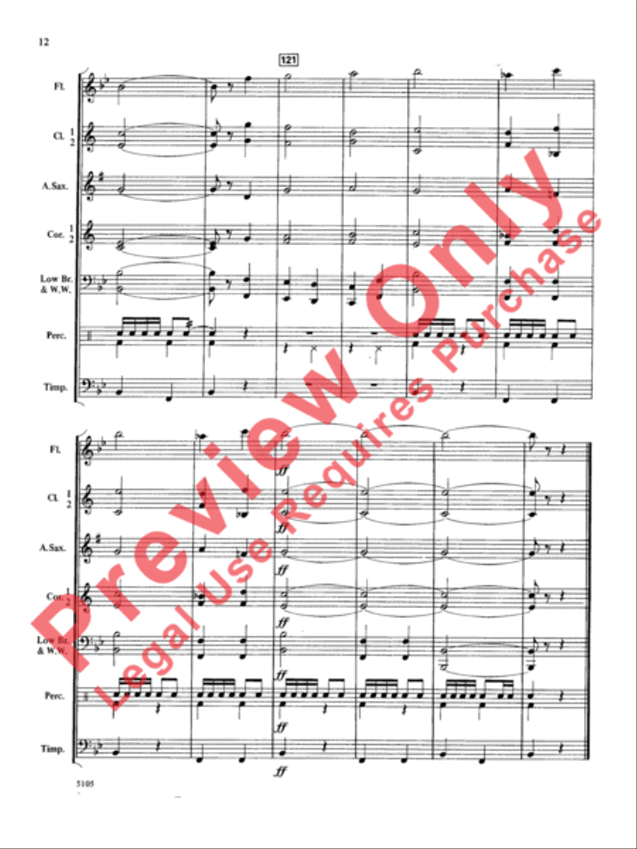 Wildwind Overture Concert Band scores gallery preview page 13