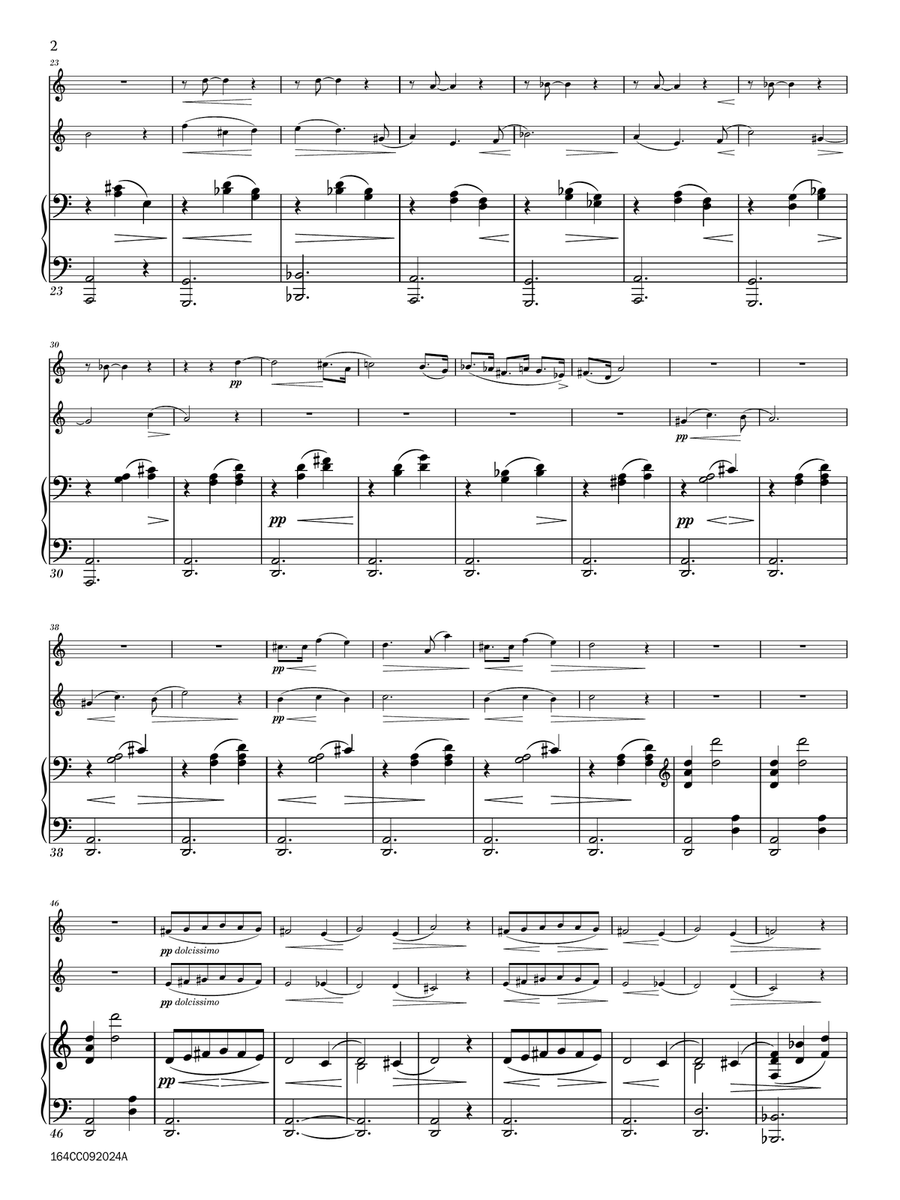 Air Arabe, Op. 77 for Oboe, Horn, and Piano Woodwind Duet scores gallery preview page 6