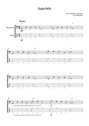 Jingle Bells for Bass with chords
