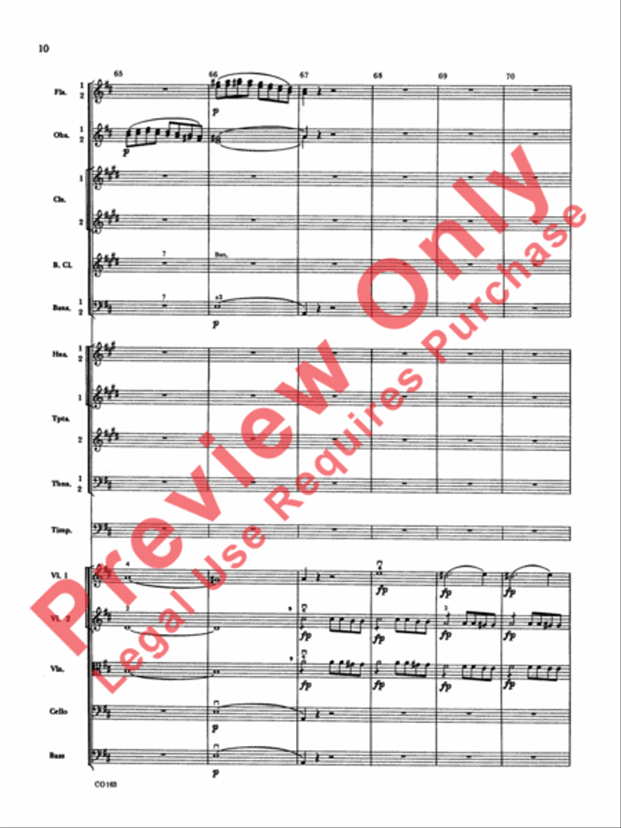 The Marriage of Figaro -- Overture Full Orchestra scores gallery preview page 13