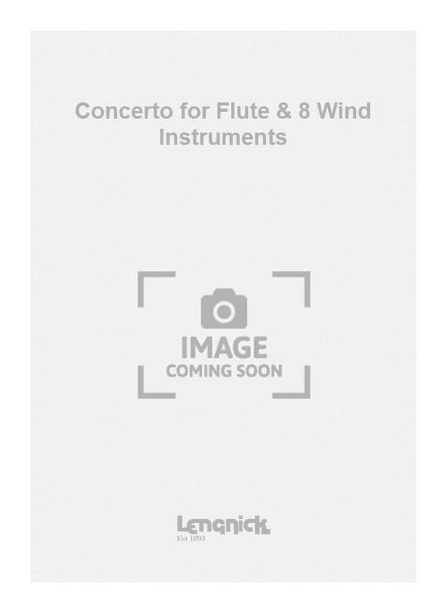 Concerto for Flute & 8 Wind Instruments Flute Solo scores gallery preview page 1