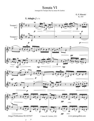 Handel: Sonata No. 6 for Trumpet Duo