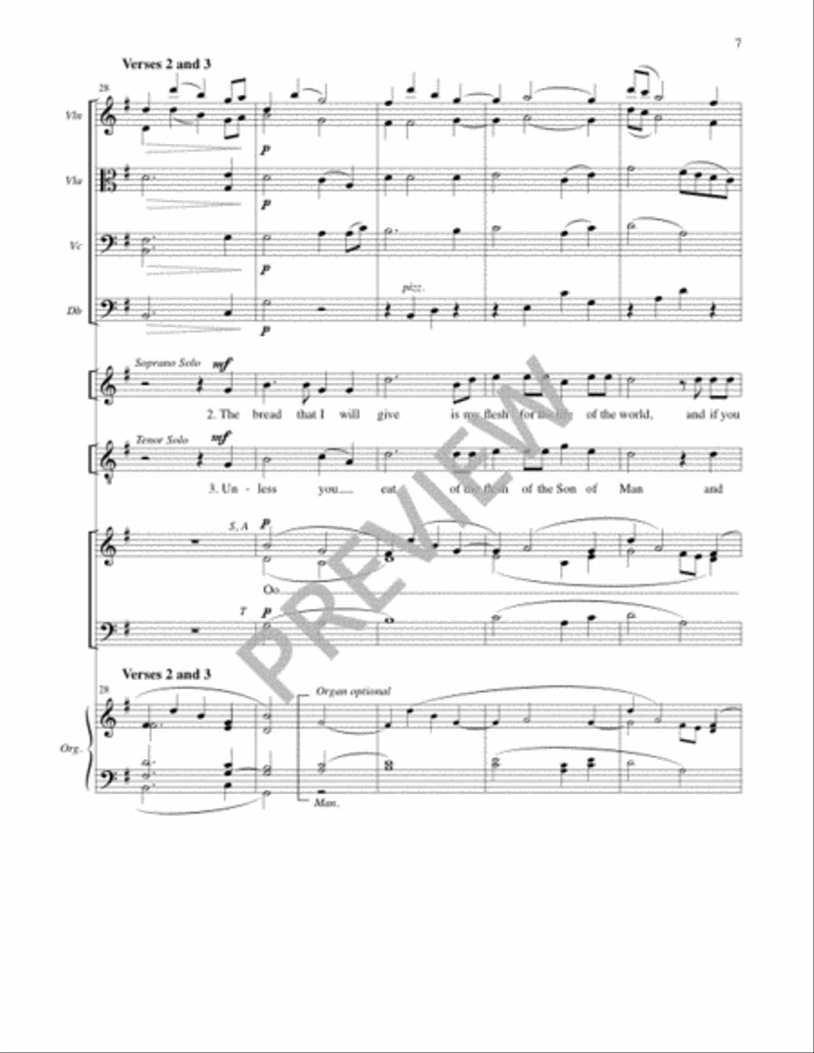 I Am the Bread of Life - Full Score and Parts 4-Part scores gallery preview page 7