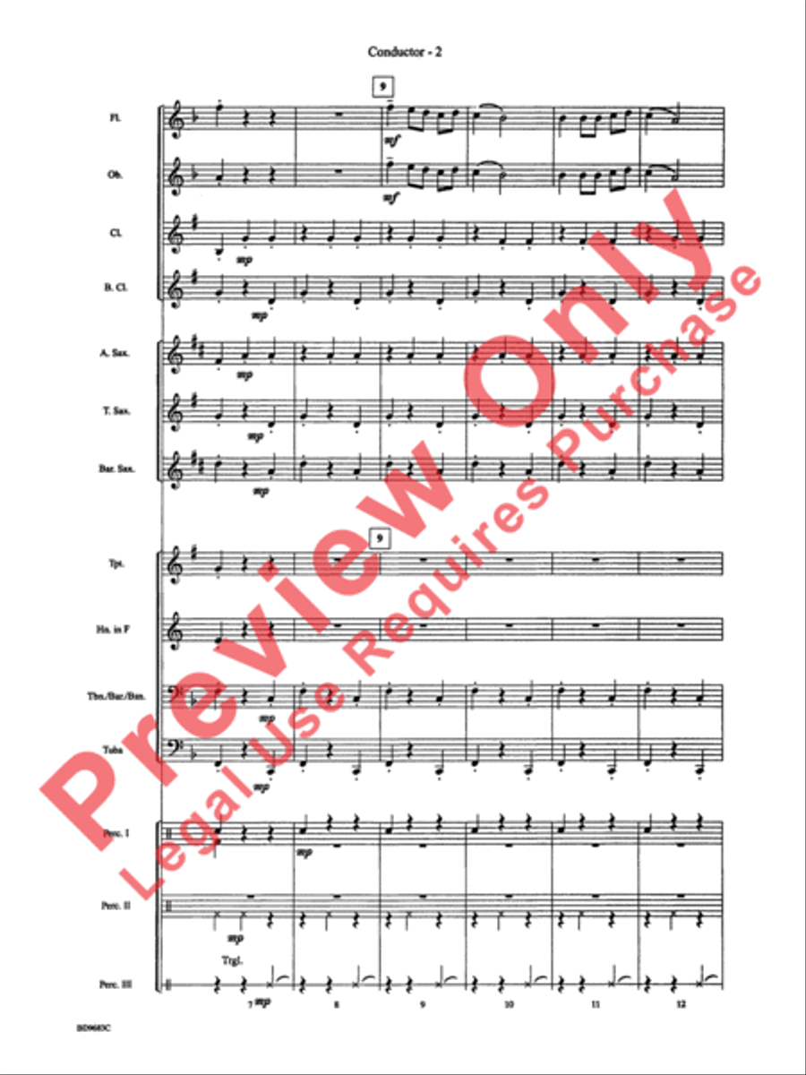 Christmas in Mexico Concert Band scores gallery preview page 4