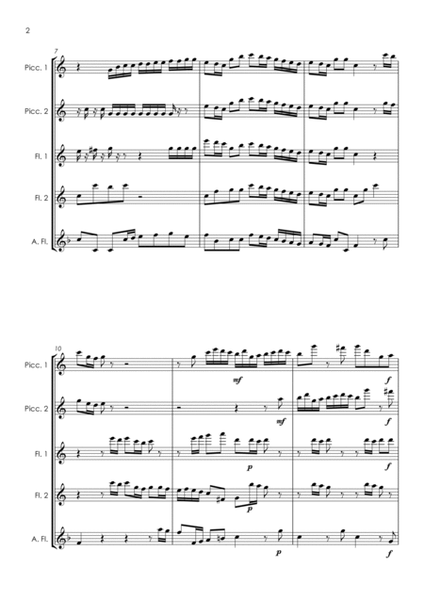 COMPLETE Flute Quartet / Quintet Music Book - pack of 15 essential pieces: wedding, Christmas image number null