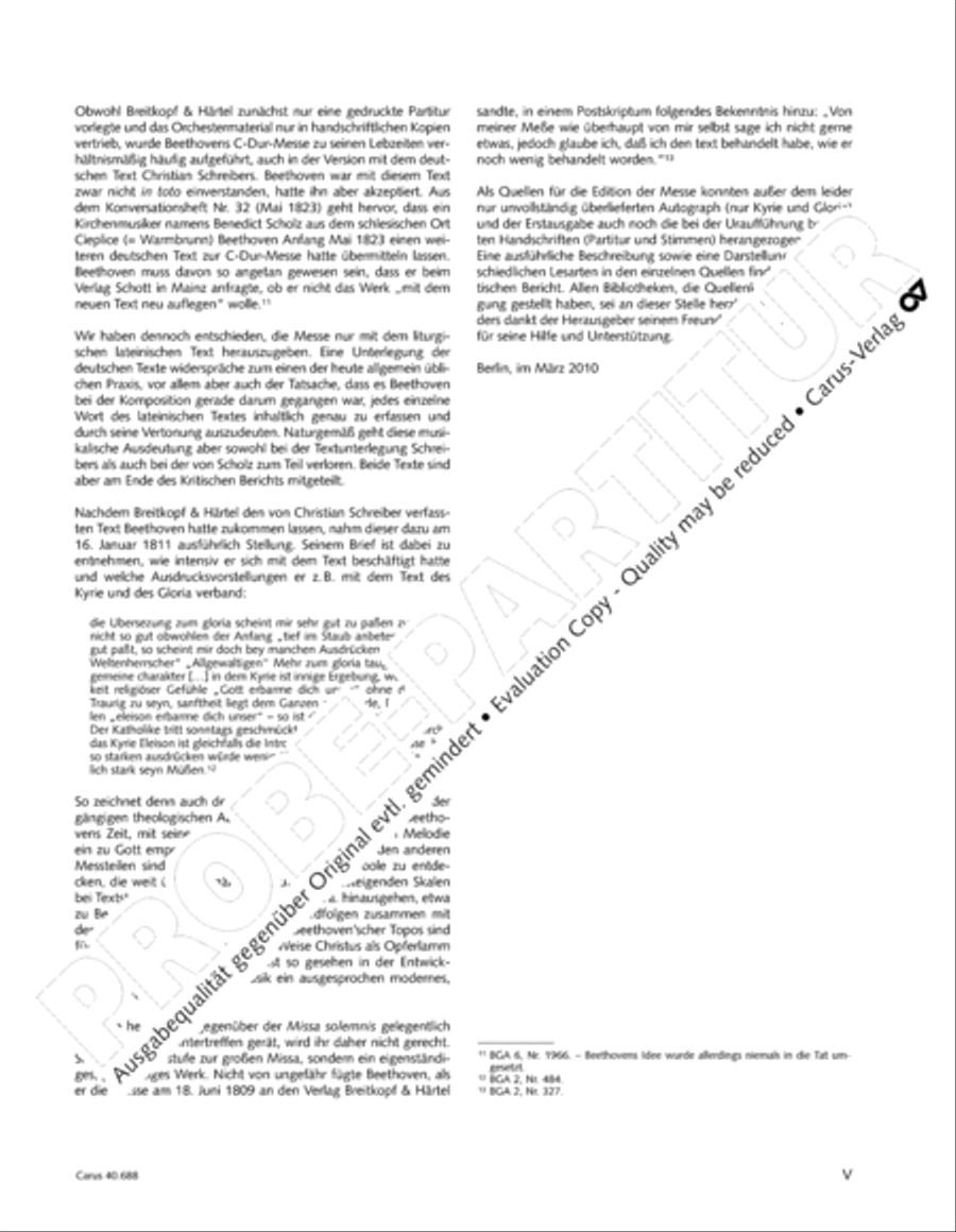 Mass in C Major 4-Part scores gallery preview page 6