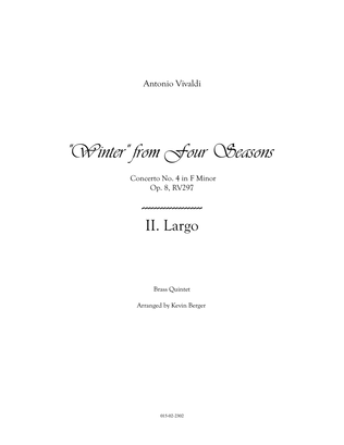 "Winter" from Four Seasons, II. Largo